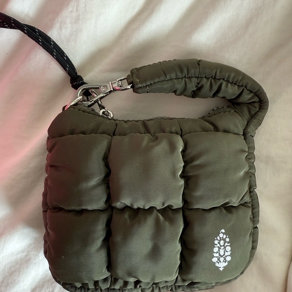 FP Movement by Free People Handbags - FP Movement Olive Green Quilted Pouch